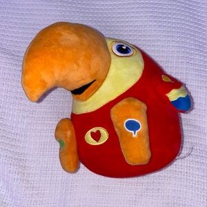 Larry VocabuLarry Red Parrot Bird Baby First Talking Plush Toy Works! see video